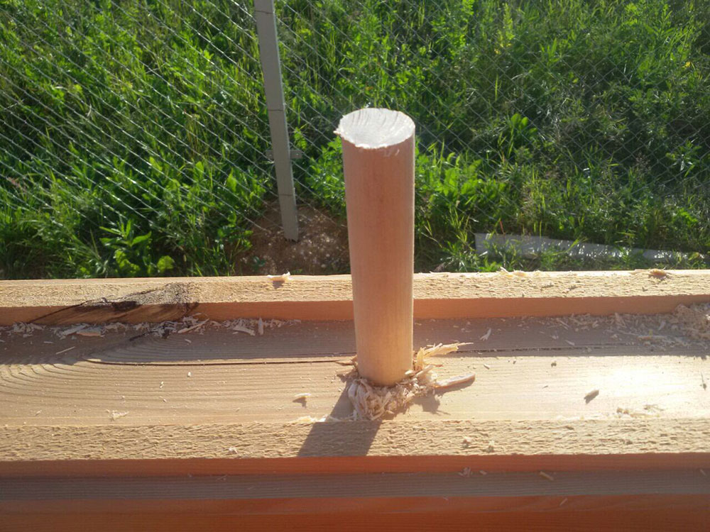 Сборка на деревянные нагеля
